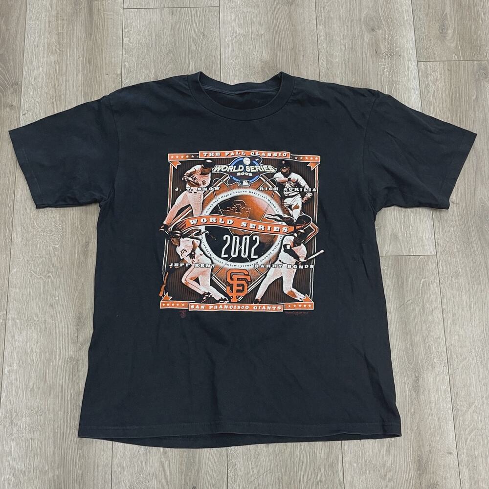 2002 San Francisco Giants World Series "The Fall Classic" T-Shirt Tee Size Large